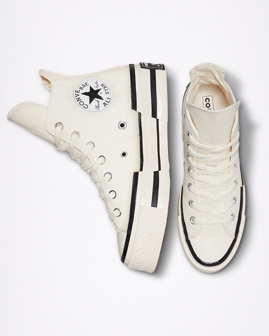 Women's Converse Chuck 70 Plus High Top Shoes Beige / Black | AU E3809W